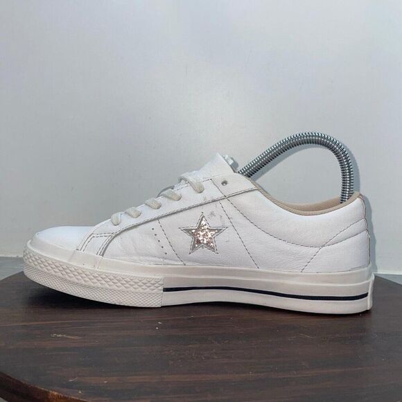 Converse White Leather Sneakers - Picture 2 of 10